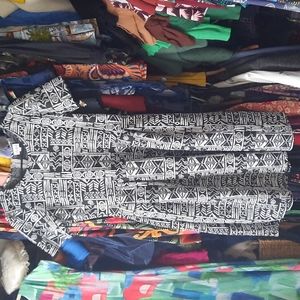 Amelia dress in abstract tribal design